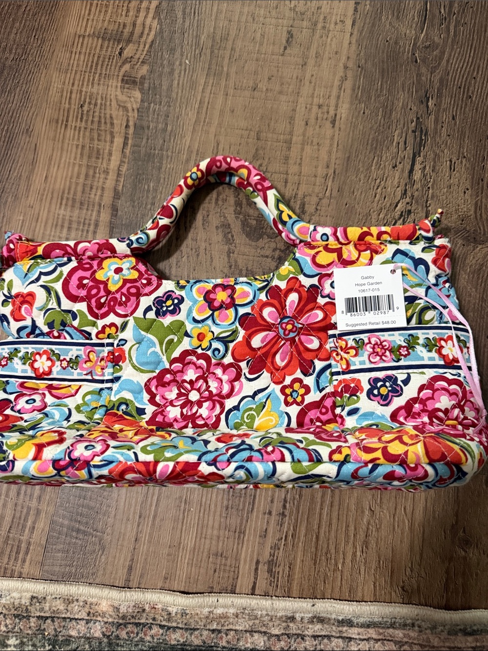 Vera Bradley Hope Garden Floral Quilted Tote